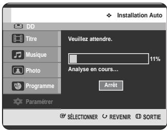 SAMSUNG DVD-HR725P - Préréglage des canaux avec la fonction de configuration automatique - 5