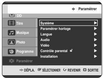SAMSUNG DVD-HR725P - Configuration des options NICAM - 1