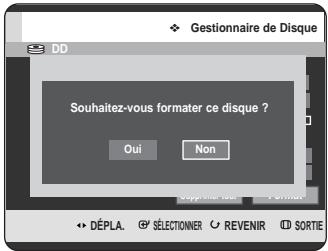 SAMSUNG DVD-HR725P - Formatage d'un disque - 6