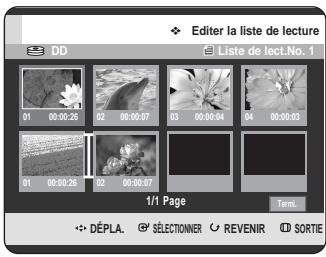 SAMSUNG DVD-HR725P - Déplacement d'une scène (changement de la position d'une scène) - 3