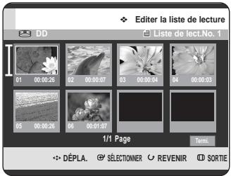 SAMSUNG DVD-HR725P - Déplacement d'une scène (changement de la position d'une scène) - 2