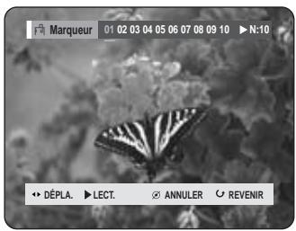 SAMSUNG DVD-HR725P - Appuyez sur le bouton MARKER au cours de la lecture. - 1