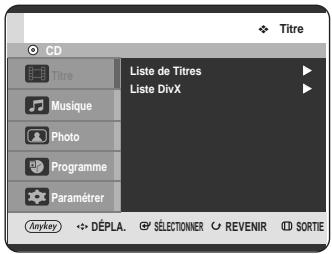 SAMSUNG DVD-HR725P - Insérez un disque au format JPEG ou un disque contenant plusieurs formats (JPEG + MP3 + DivX) dans le tiroir disque. - 1