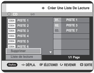 SAMSUNG DVD-HR725P - Appuyez sur le bouton ANYKEY pour enregistrer la Liste de lecture. - 1