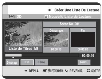 SAMSUNG DVD-HR725P - Appuyez sur le bouton OK au point de départ. - 1