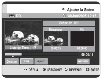 SAMSUNG DVD-HR725P - Ajout d'une scène - 3