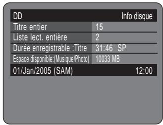SAMSUNG DVD-HR725P - - A propos du bouton INFO - - 2