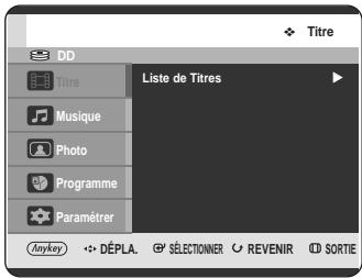 SAMSUNG DVD-HR725P - Utilisation du bouton MENU - 1