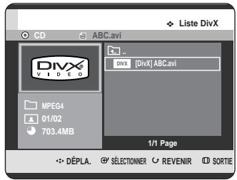 SAMSUNG DVD-HR725P - Utilisation du bouton MENU - 2