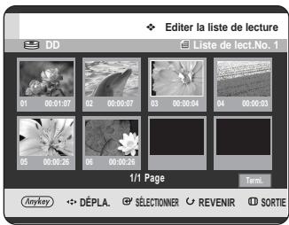 SAMSUNG DVD-HR725P - Déplacement d'une scène (changement de la position d'une scène) - 4