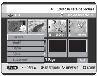 SAMSUNG DVD-HR725P - Déplacement d'une scène (changement de la position d'une scène) - 1