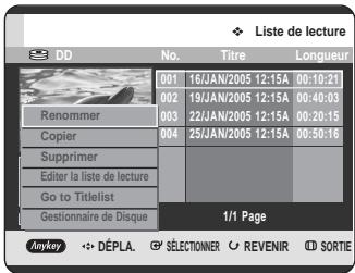 SAMSUNG DVD-HR725P - Utilisation du bouton MENU. - 1