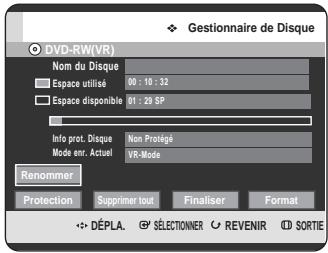 SAMSUNG DVD-HR725P - Finalisation d'un disque - 4