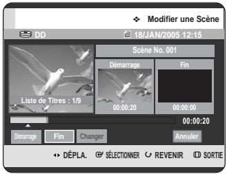 SAMSUNG DVD-HR725P - Modification d'une scène (remplacement d'une scène) - 3