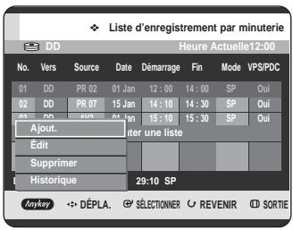 SAMSUNG DVD-HR725P - Utilisation du bouton MENU. - 2