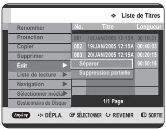 SAMSUNG DVD-HR725P - Utilisation du bouton MENU. - 2