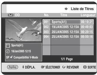 SAMSUNG DVD-HR725P - Utilisation du bouton MENU. - 4