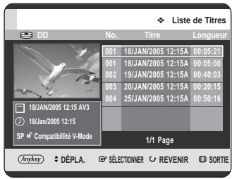 SAMSUNG DVD-HR725P - Utilisation du bouton MENU. - 7