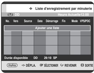 SAMSUNG DVD-HR725P - Liste enregistrement par minuterie - 2