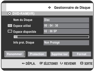 SAMSUNG DVD-HR725P - Modification du nom du disque - 8