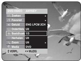 DVD-VIDEO ANYKEY Zoeken Favoriet Geluid ENG LPCM 2CH Ondertitels Uit Beeldhoek 1/3 Herhalen Uit Zoom Uit Media DVD VERPL. WIJZIG