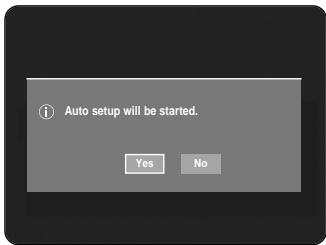 Auto setup will be started. Yes No