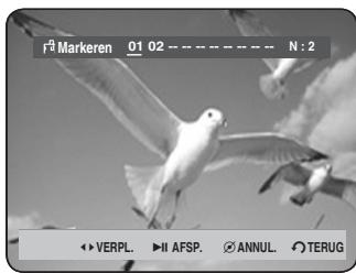 SAMSUNG DVD-HR730A - Druk tijdens het afspelen op de toets MARKER. - 1