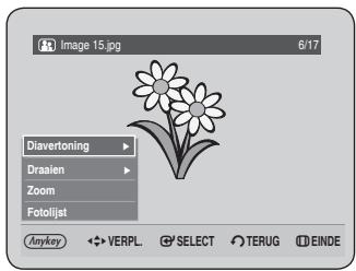 Image 15.jpg 6/17 Diavertoning Draaien Zoom Fotolijat Anykey VERPL. SELECT TERUG EINDE