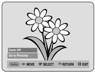 Zoom Off Go to Photolist Anykey MOVE SELECT RETURN EXIT