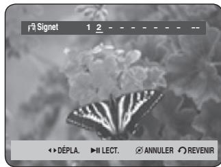 Signet 1 2 ↔ DÉPLA. ►II LECT. 📊 ANNULER ○ REVENIR