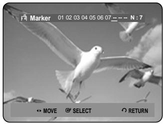 SAMSUNG DVD-HR730A - Press the CANCEL button to delete the selected mark. - 1