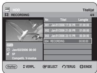 SAMSUNG DVD-HR734A - De toets TITLE LIST gebruiken - 1