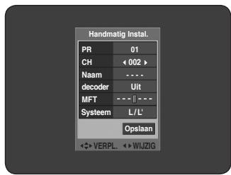 SAMSUNG DVD-HR734A - Zenders handmatig instellen - 6