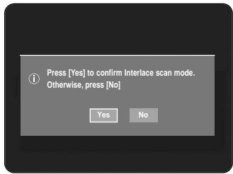 SAMSUNG DVD-HR734A - Canceling the Progressive scan - 1