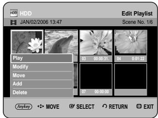 SAMSUNG DVD-HR734A - Modifying a Scene (Replacing a Scene) - 1