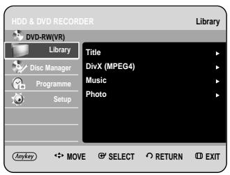 SAMSUNG DVD-HR734A - Editing the Disc Name - 3