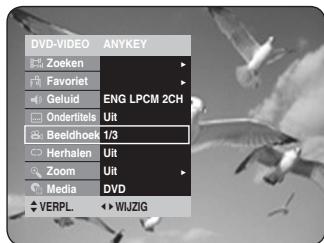 SAMSUNG DVD-HR734A - Druk op de toetsen om Beeldhoek te selecteren. - 1