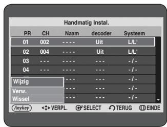 SAMSUNG DVD-HR734A - Zenders handmatig instellen - 5