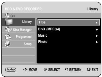 SAMSUNG DVD-HR734A - Using the MENU button - 1