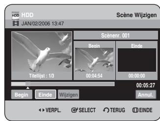 SAMSUNG DVD-HR734A - Een scène wijzigelen (een scene verrangen) - 3