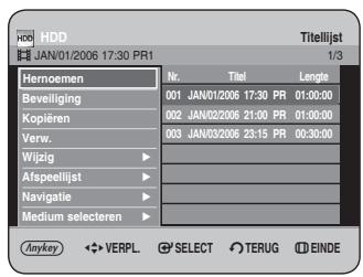 SAMSUNG DVD-HR734A - De toets MENU gebruiken - 1
