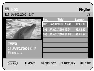 SAMSUNG DVD-HR734A - With the unit in Stop mode/Playback mode, press the PLAY LIST button. - 1