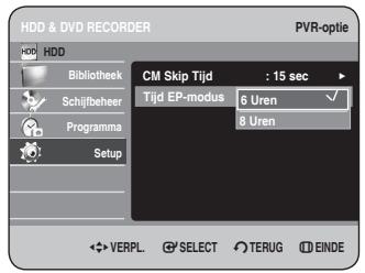 SAMSUNG DVD-HR734A - Tijdinstilling EP-modus - 3