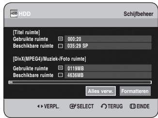 SAMSUNG DVD-HR734A - Druk op de toetsen om Schijfbeheer te selecteren en druk verwolgens op OK of op de toets. - 1