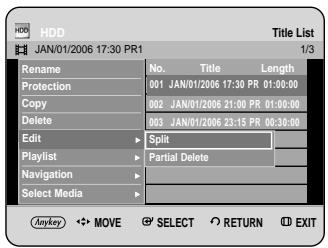 SAMSUNG DVD-HR734A - Using the MENU button. - 1