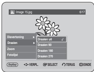 SAMSUNG DVD-HR734A - Druk op de toetsen om Draaien te selectoreren en druk verwolgens op OK of op de toets . - 1