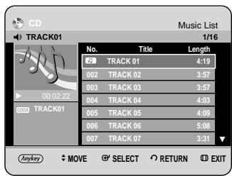 SAMSUNG DVD-HR734A - Playing an Audio CD(CD-DA) - 1