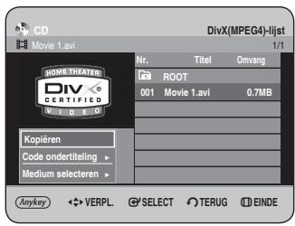 SAMSUNG DVD-HR734A - Druk in de bestandenlijst op de knop ANYKEY. - 1
