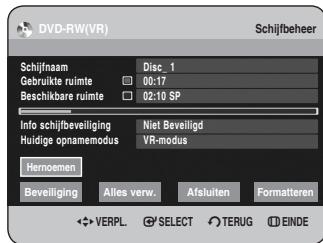 SAMSUNG DVD-HR734A - Druk op om Opslaan te selecteren en druk cervolgens op OK. De schijf krijgt een schijfnaam. - 1