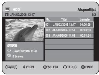 SAMSUNG DVD-HR734A - De toets PLAY LIST gebruiken - 1